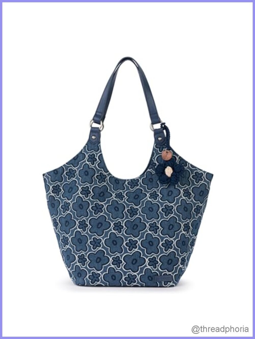 Large Shopper Shoulder Bag Vegan Eco-Twill Tote for Work & Travel